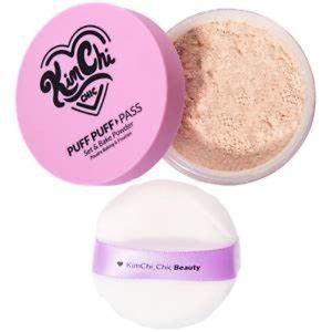 KIMCHI CHIC BEAUTY Puff Puff Pass Set & Bake Setting Powder PPP03 Translucent